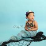 Crochet Mermaid Photo Prop/n..